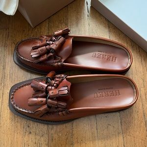 Hereu Cairel Tasseled Mule Loafer size 38